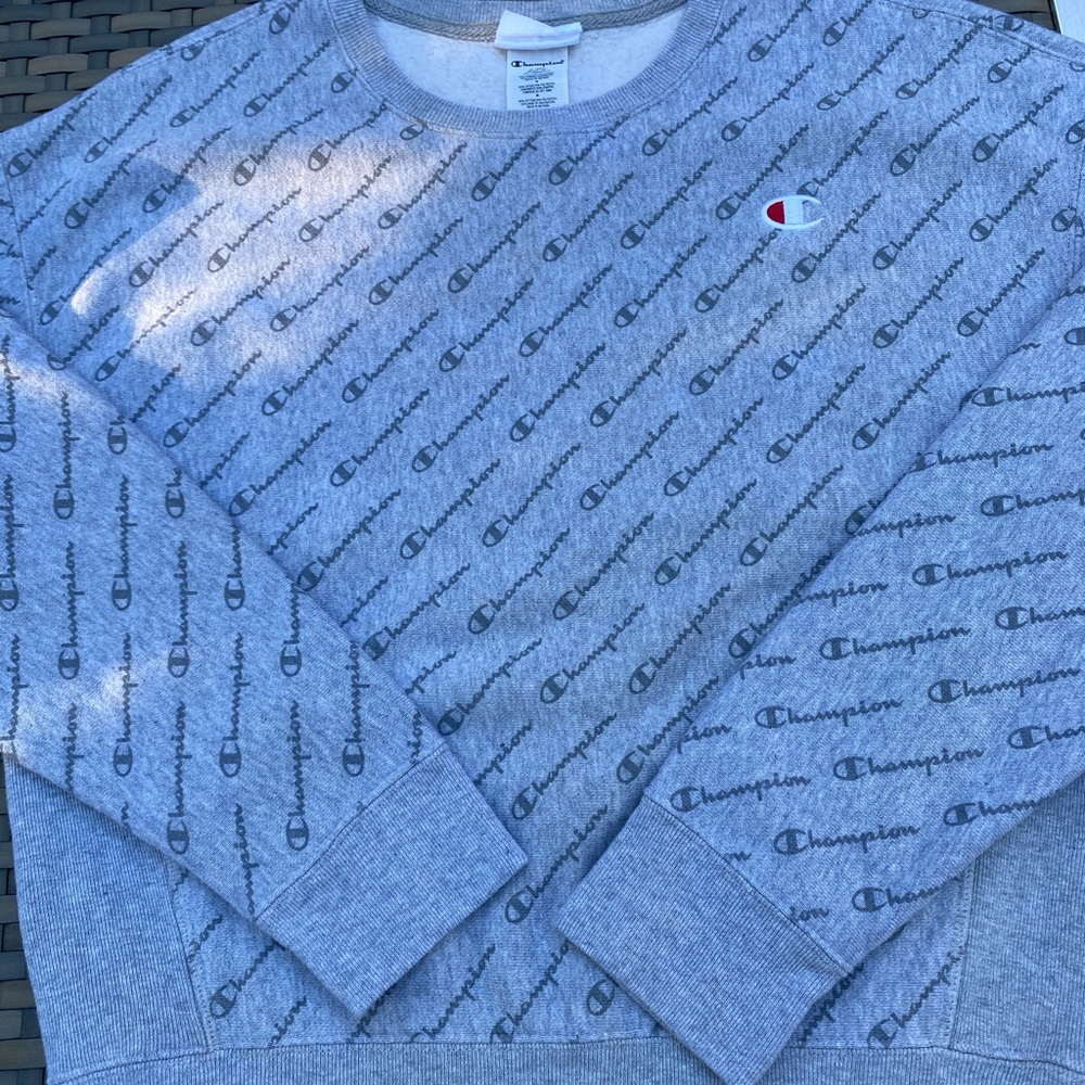 Champion crew neck repeat logo sweatshirt